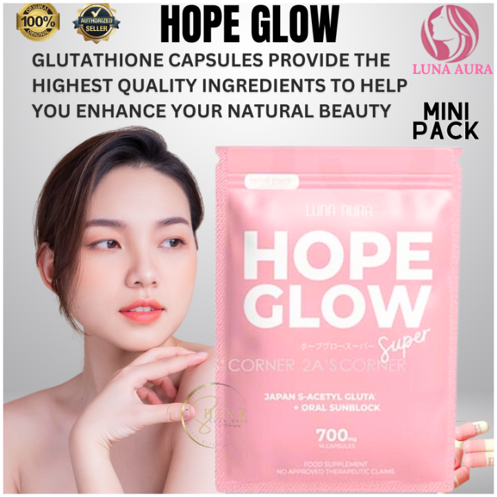 Luna Aura Hope Glow Super Mini 700mg 14 capsules