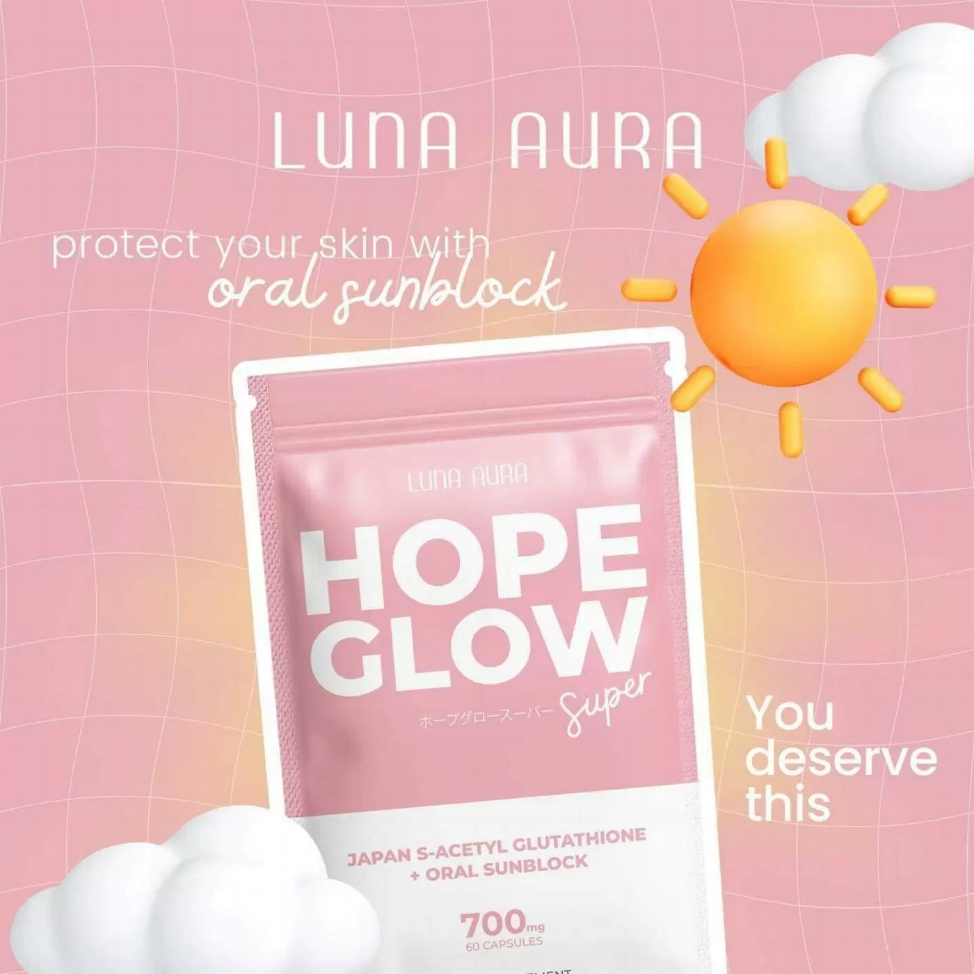Luna Aura Hope Glow SUPER 60 CAPS