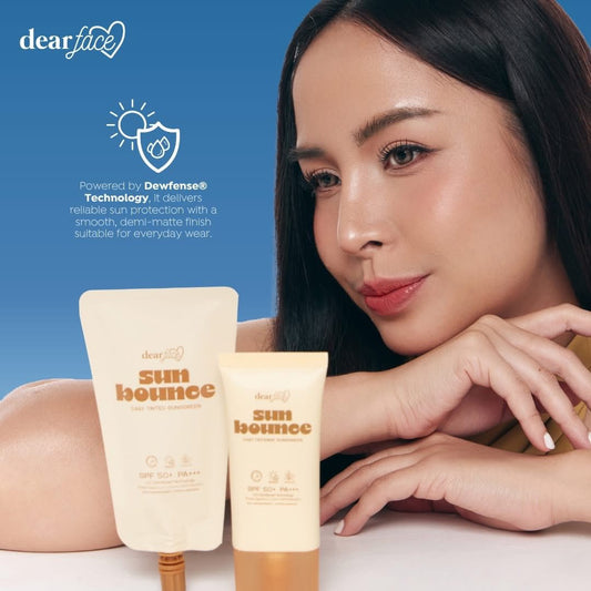 Dear Face Sunbounce Daily tinted Sunscreen SPF 50+ PA+++ 50ml