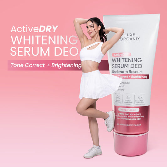 LUXE ORGANIX Active Dry Whitening Serum Deodorant Underarm Rescue 50g