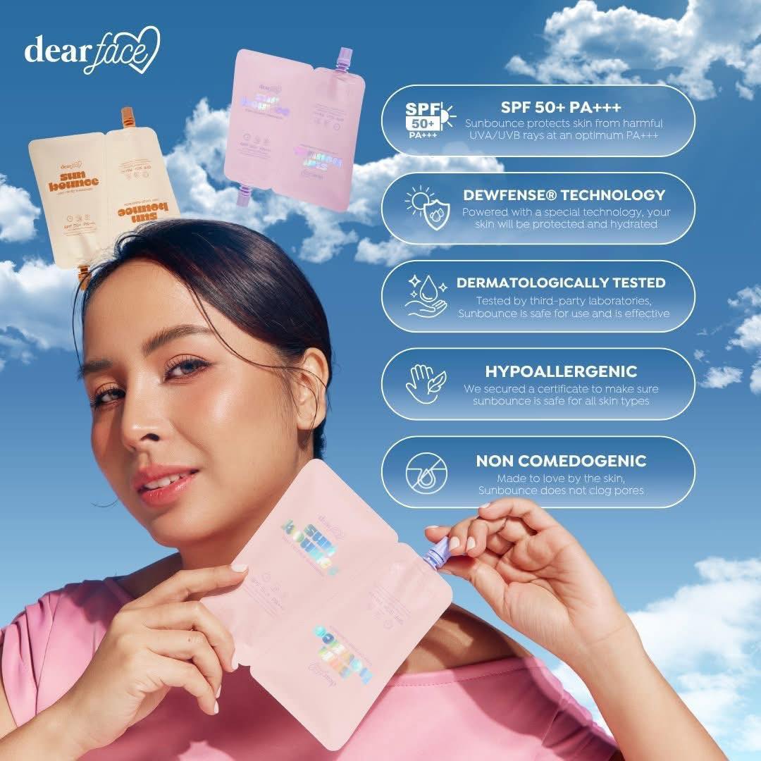 Dear Face Sunbounce Daily Defense Sunscreen SPF 50+ PA+++
