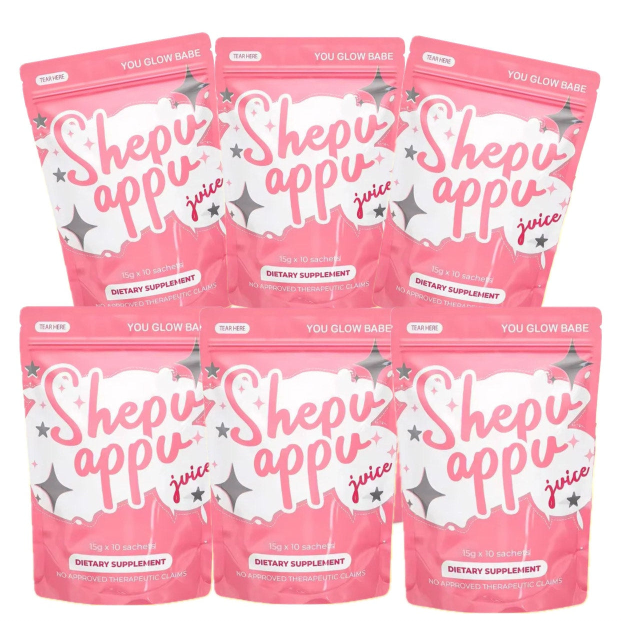 You Glow Babe Shepu Appu Juice BUNDLE OF 6