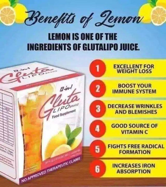 Gluta Lipo Lemon (10 sachets) 210g
