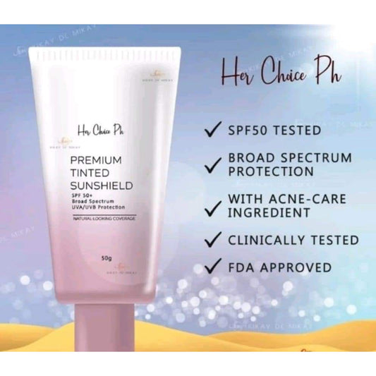 Her Choice Premium Tinted Sunshield SPF 50 PA+++