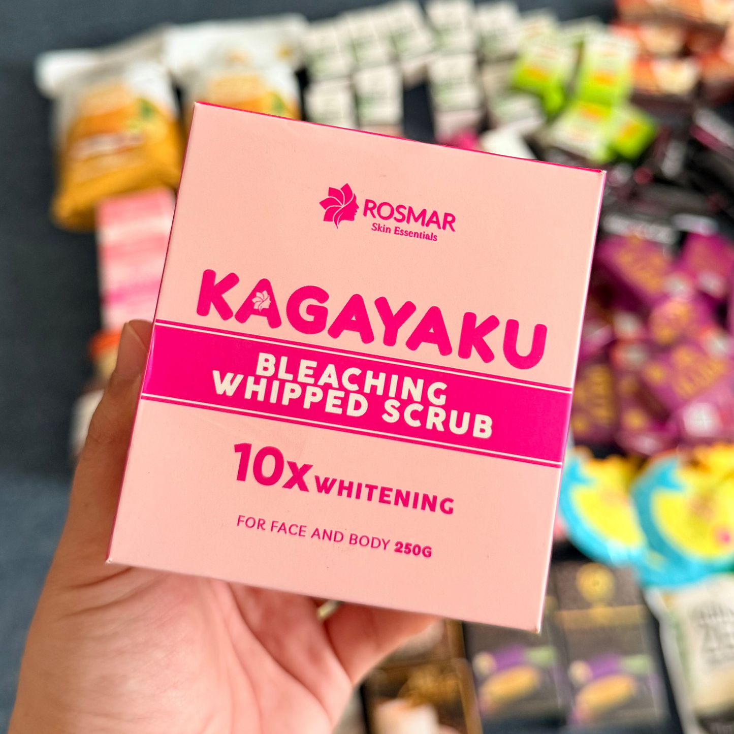 Rosmar Kagayaku Bleaching Whipped Scrub 10x Whitening Face and Body 250g
