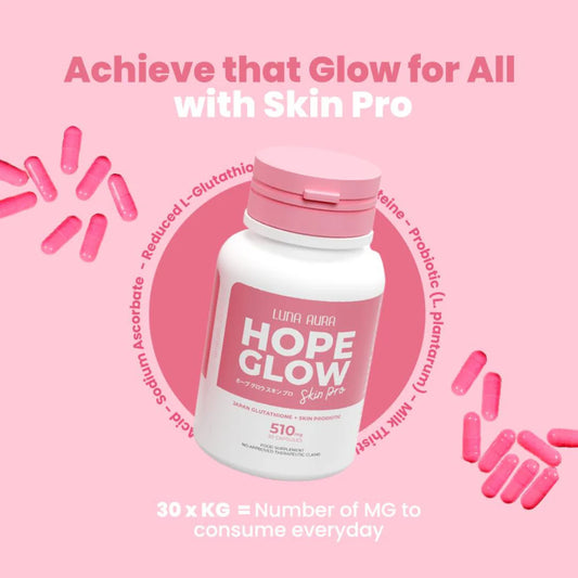 Luna Aura HOPE GLOW Skin Pro Glutathione & Probiotic
