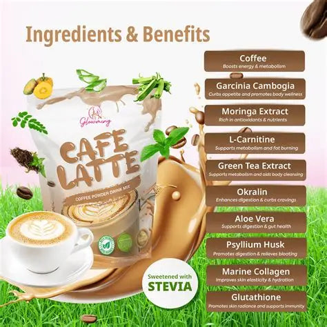 Glowming Shape CAFE LATTE Coffee Powdered Drink Mix