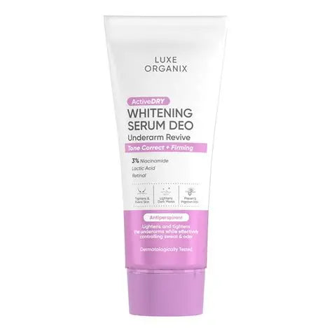LUXE ORGANIX Active Dry Whitening Serum Deodorant Underarm Revive 50g