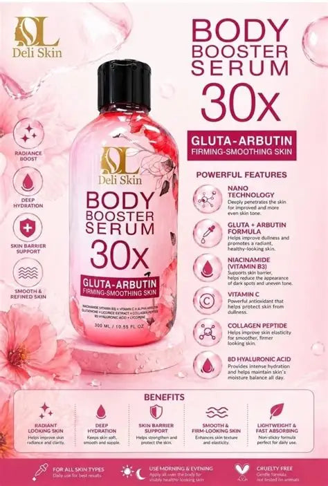 Deli Skin Body Booster Serum 30x Nano White Gluta-Arbutin 300ml