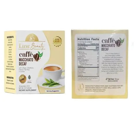 Luxe Slim Caffe Macchiato DECAF - Pouch 8 sachets
