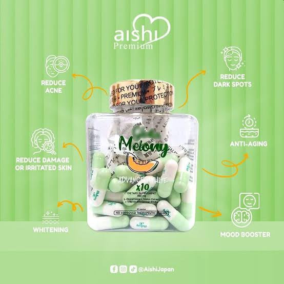 Gluta Melony Advanced White x10 (60 Capsules)