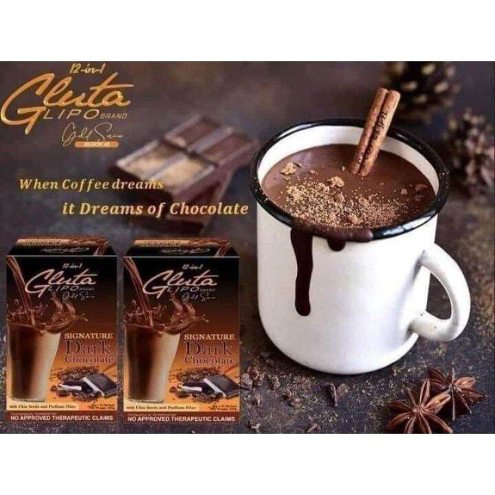Gluta Lipo Dark Chocolate (10 sachets) 250g
