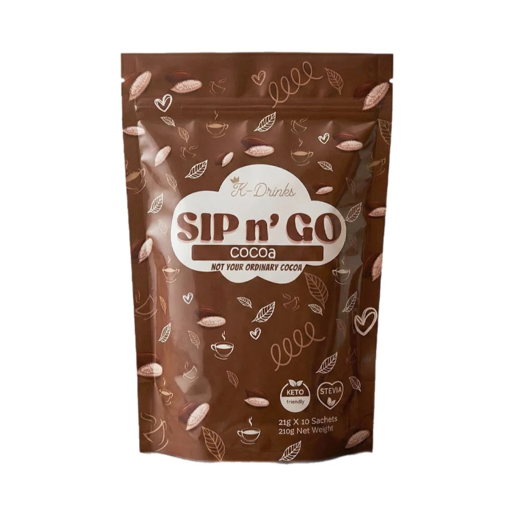 K-Drinks SIP n GO Cocoa Drink 10 Sachets