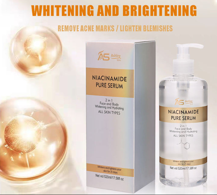 Ashley Shine Niacinamide Serum Moisturizes Skin Care 2 in 1 for Face and Body