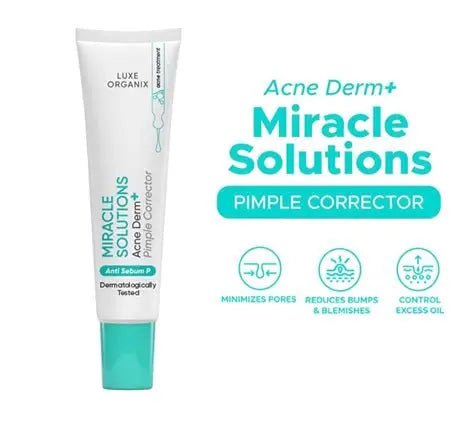Luxe Organix Miracle Solutions Acne Derm Pimple Corrector Cream 20g