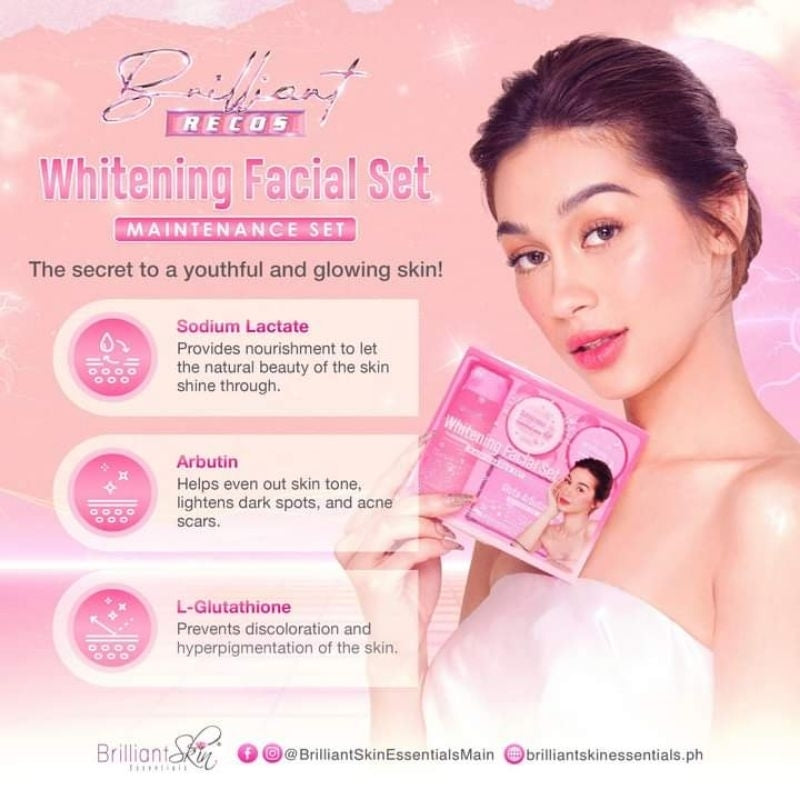 Brilliant Skin Whitening Facial Maintenance Set