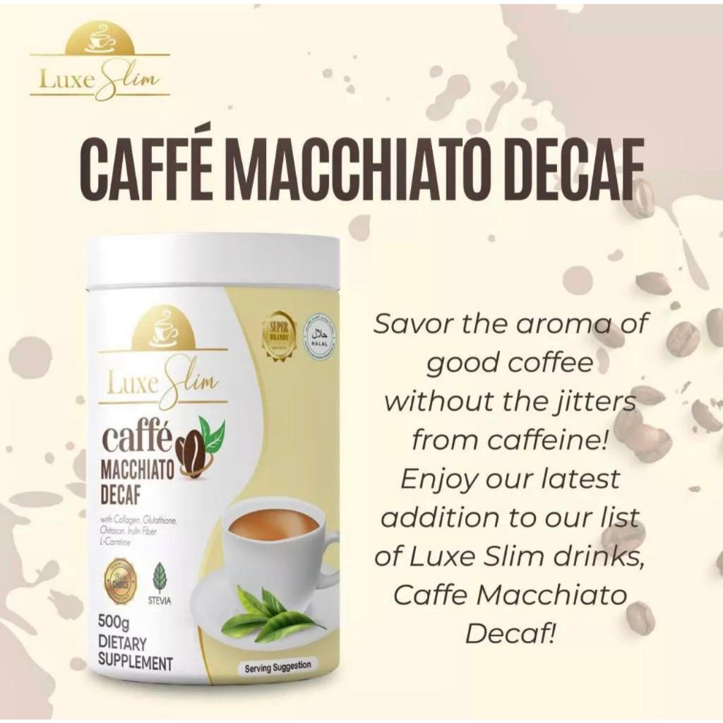 Luxe Slim Caffe Macchiato Decaf 500g