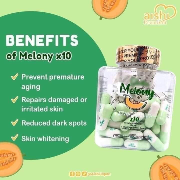 Gluta Melony Advanced White x10 (60 Capsules)