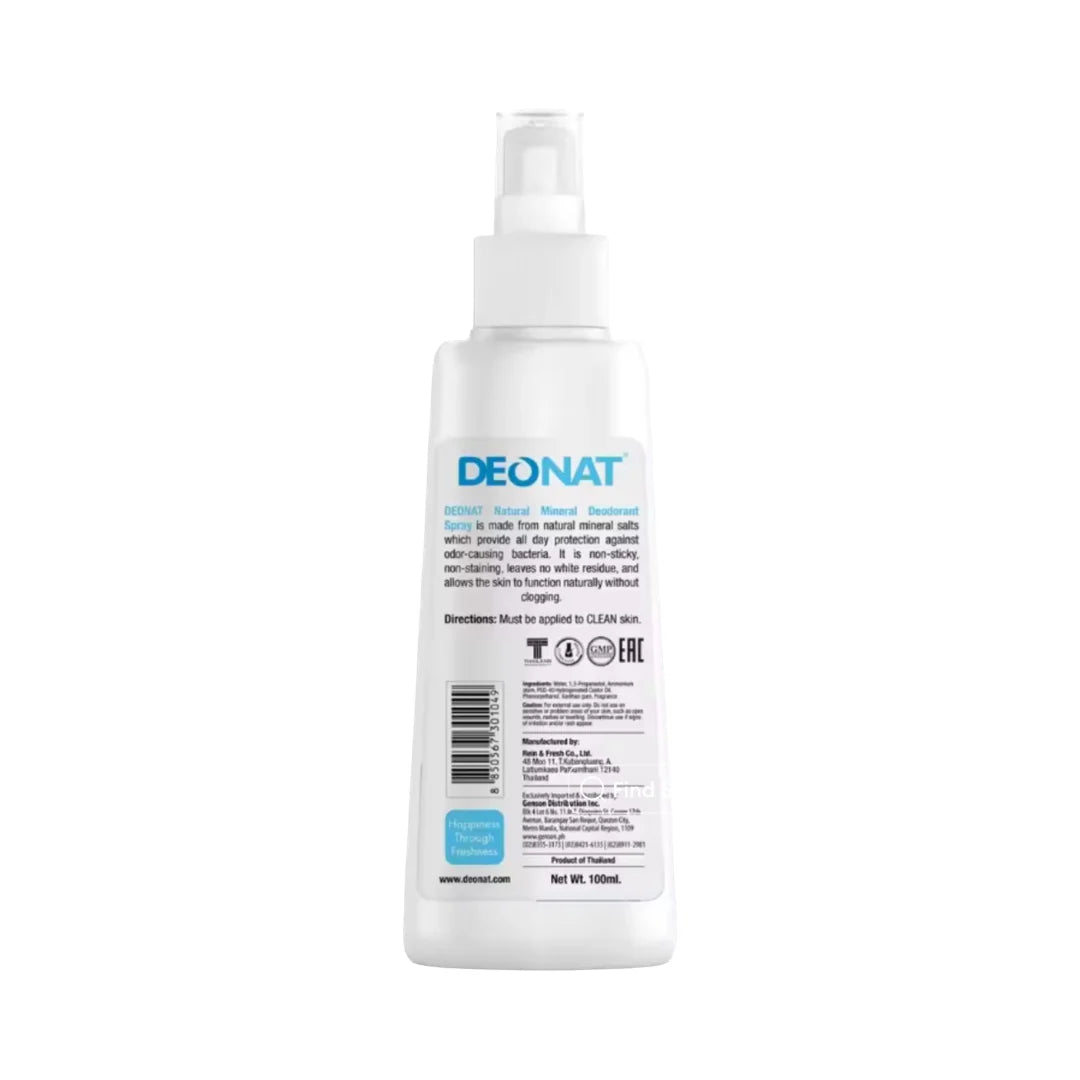 Deonat Natural Mineral Deodorant Spray Original 100ml