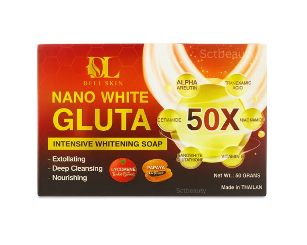 Deli Skin Nano White Gluta Intensive Whitening Soap 50x