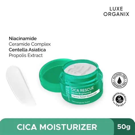 Luxe Organix Cica Rescue Derma Relief Moisturizer 50g