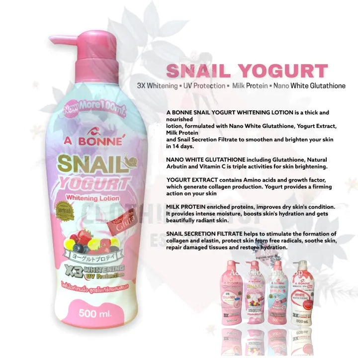 A Bonne Snail Yogurt Whitening Lotion 500ml
