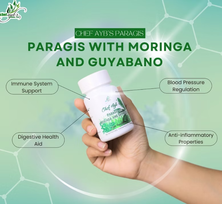 CHEFAYBS Paragis with Moringa and Guyabano 60 Capsules