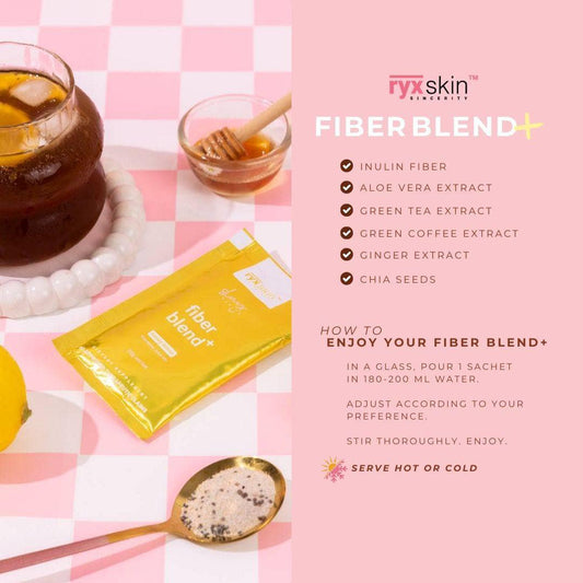 RYX Fiber Blend Honey Lemon Powdered Juice Mix 200g 20gX10sachets