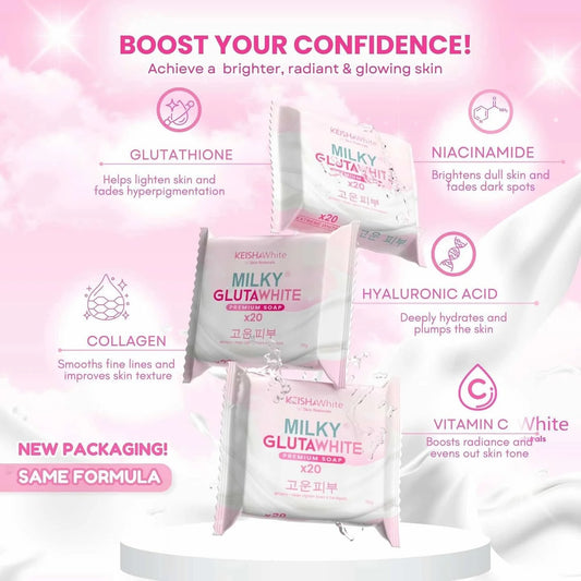KeishaWhite Milky Gluta White Premium Soap x20