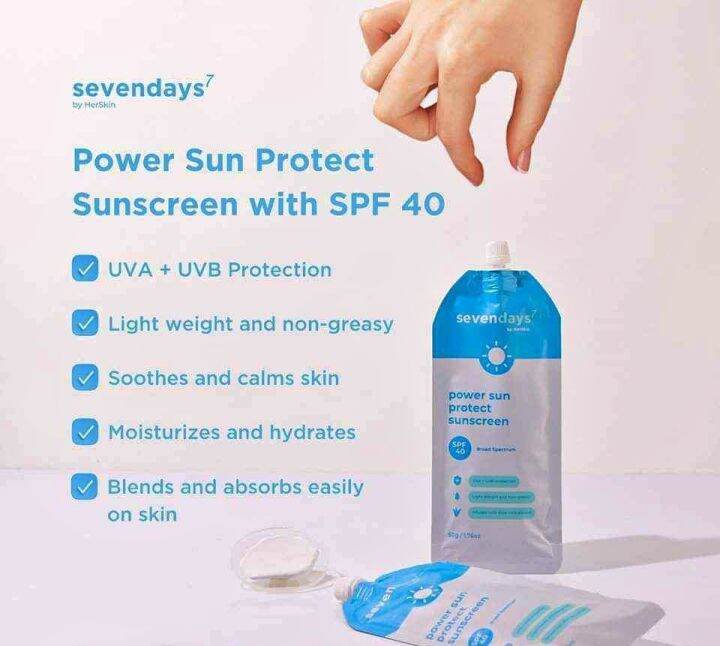 SEVENDAYS Power Sun Protect Sunscreen SPF 40 50g SACHET