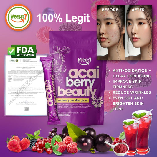 Weekit7 Acai Berry Beauty Powder 7 sachets