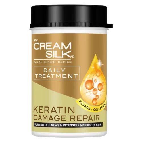 Cream Silk - Daily Treatment - Keratin Damage Repair ( GOLD ) TUB
