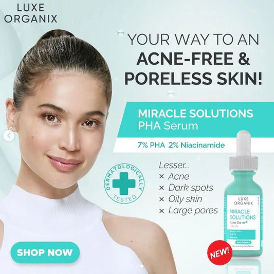 Luxe Organix Miracle Solutions Acne Derm + Serum 30ml