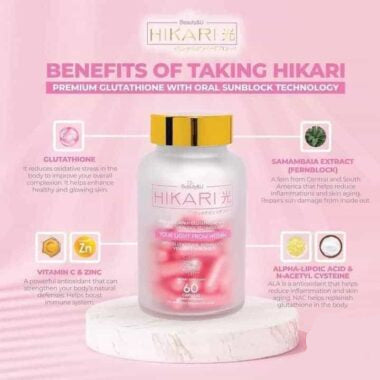 Hikari Whitening Glutathione 60 Capsules