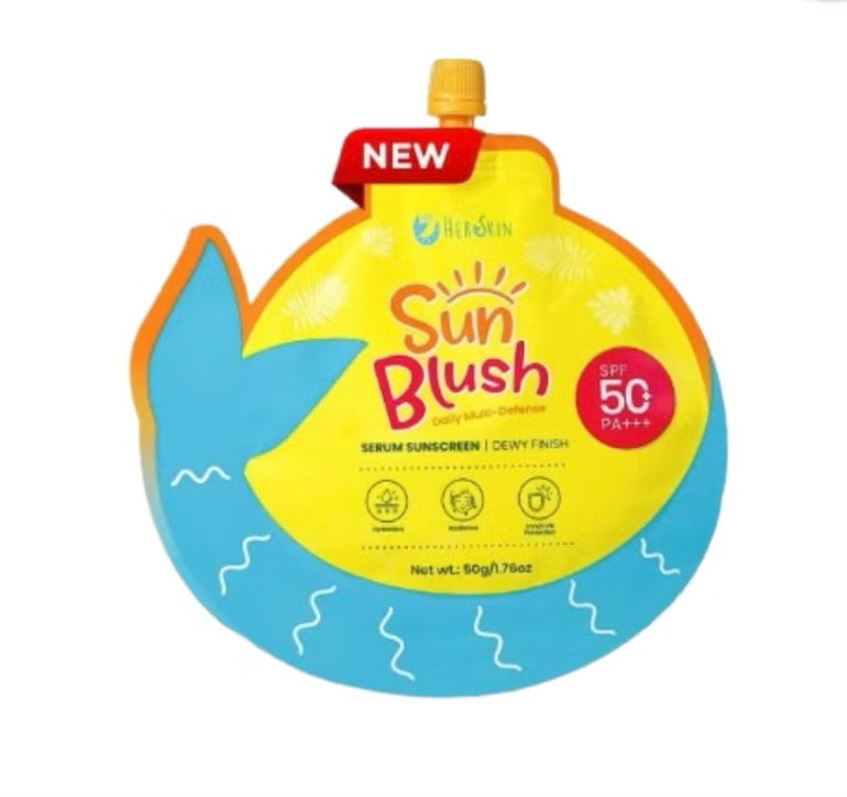 Her Skin Sun Blush Serum Sunscreen SPF50 PA+++ 50g