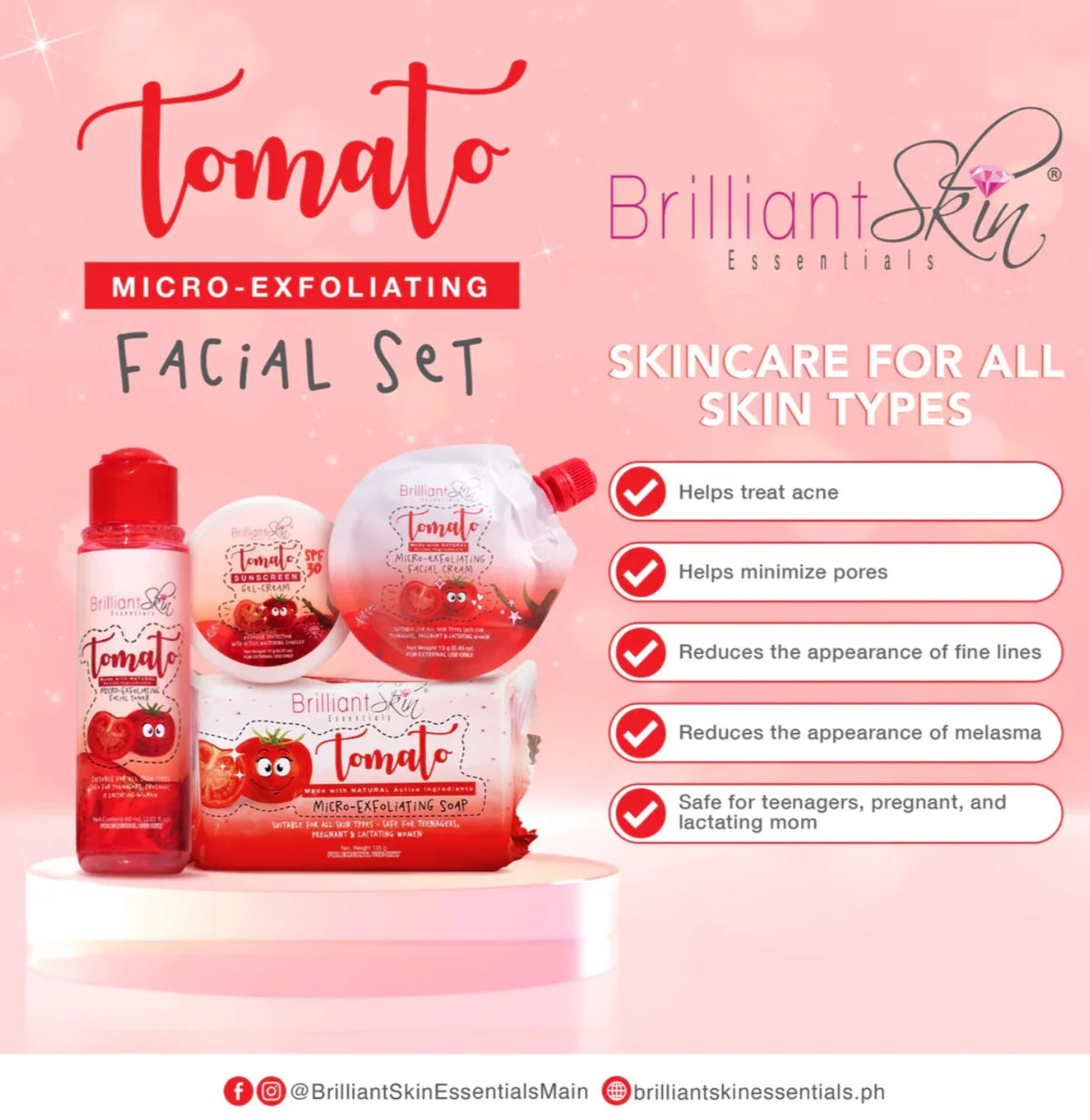 Brilliant Senyora's Tomato Micro-Exfoliating Facial Set