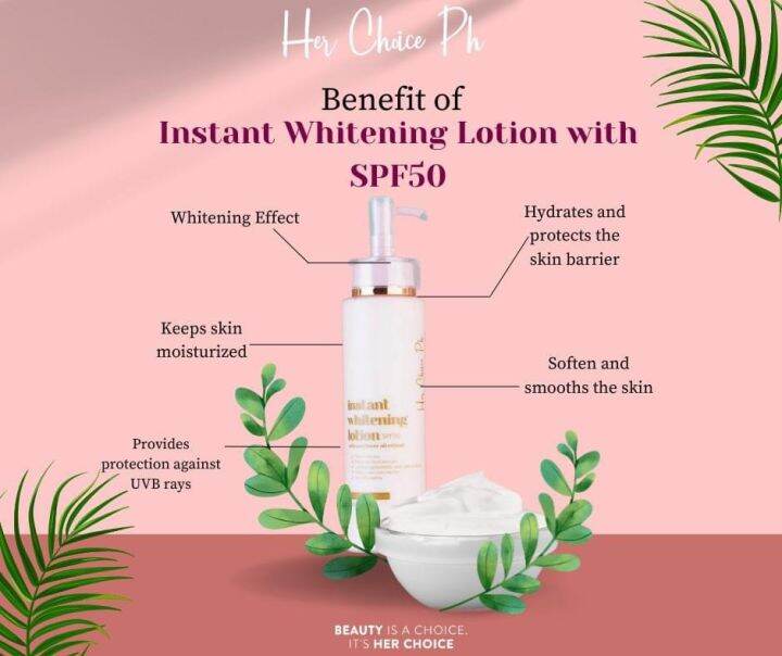 Her Choice Instant Whitening Lotion SPF50