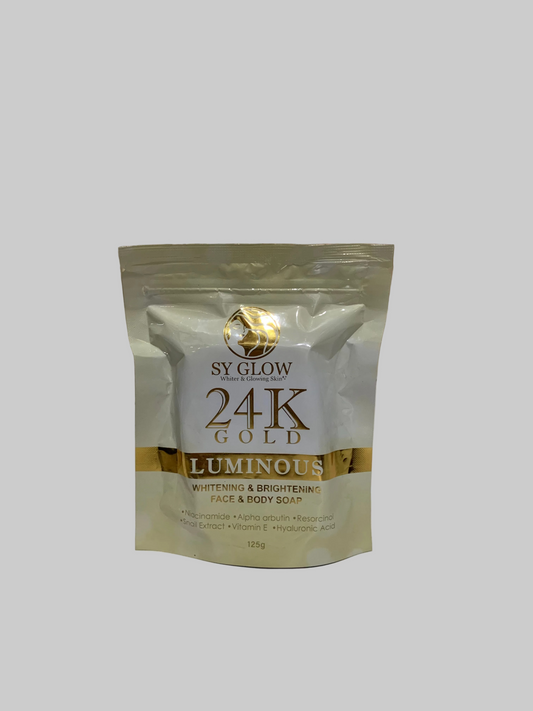 Sy Glow 24K Gold Luminous Whitening & Brightening Face and Body Soap