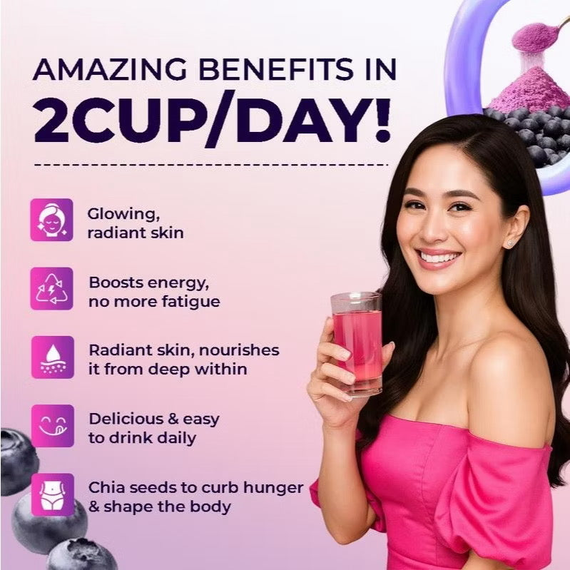 Fitgum Acai Berry Powdered Drink with Chia Seeds 10 sachets