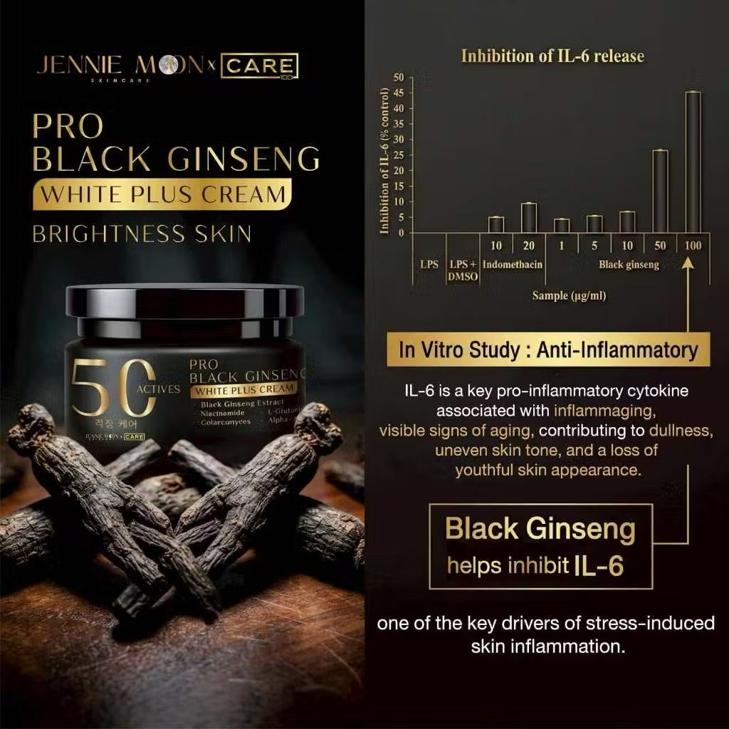 Jennie Moon Pro Black Ginseng White Plus Cream 50 Actives 250ml