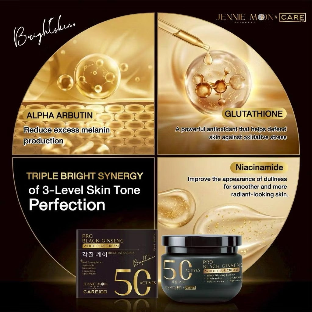Jennie Moon Pro Black Ginseng White Plus Cream 50 Actives 250ml