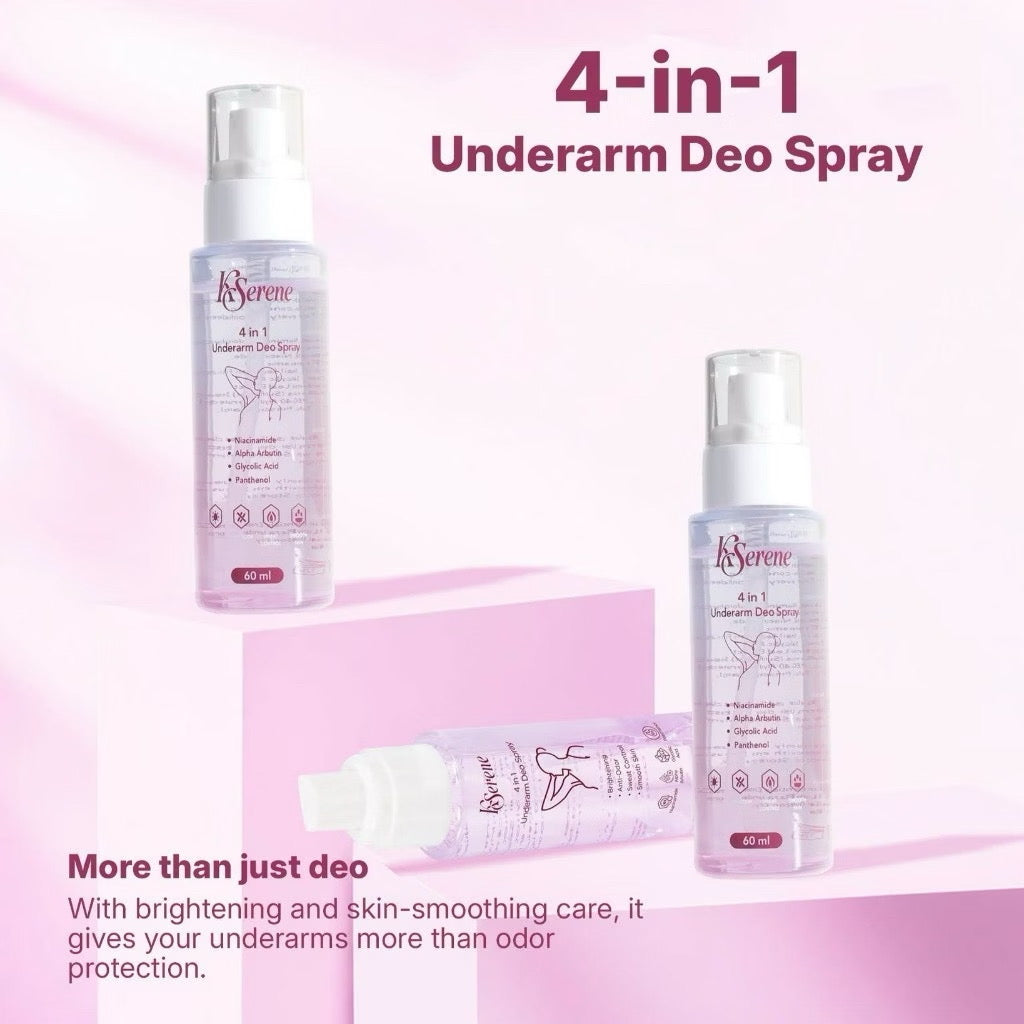KSerene 4 in 1 Underarm Deo Spray 60ml