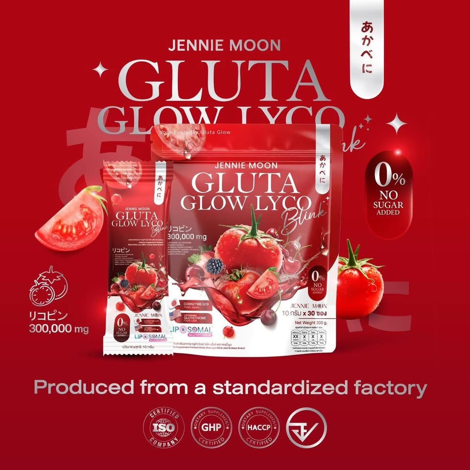 Jennie Moon Gluta Glow Lyco Blink 30 sachets