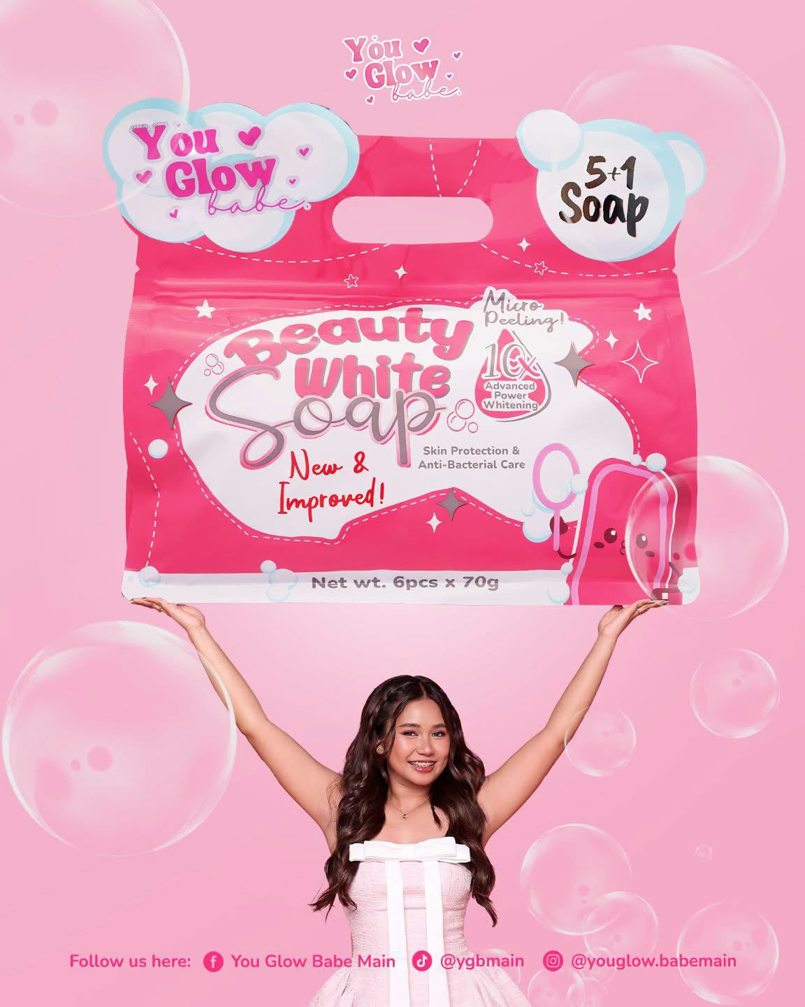 You Glow Babe Beauty White Soap 5+1