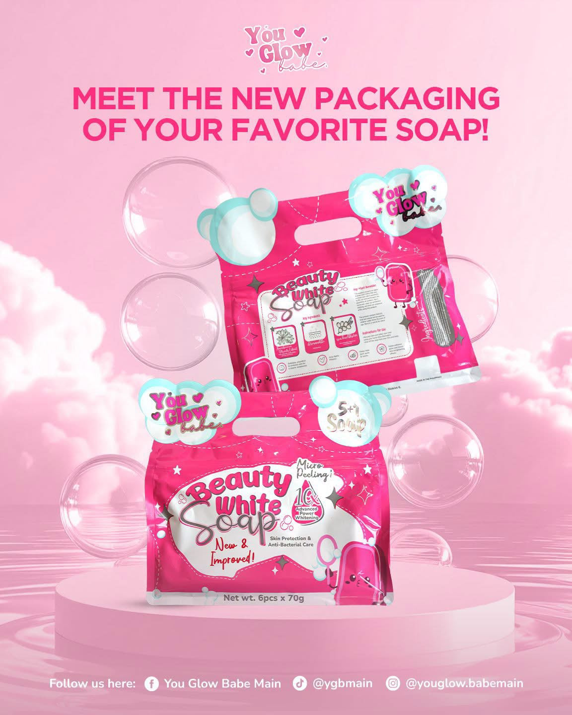 You Glow Babe Beauty White Soap 5+1