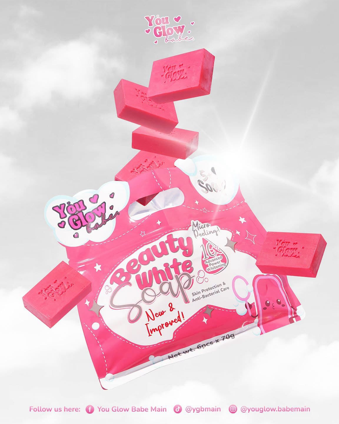 You Glow Babe Beauty White Soap 5+1