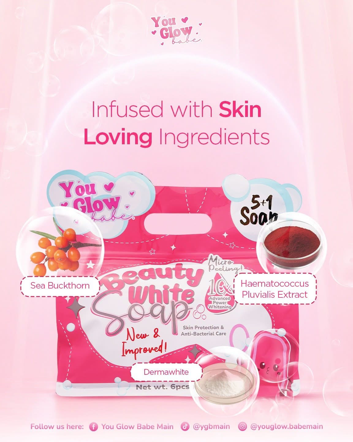 You Glow Babe Beauty White Soap 5+1