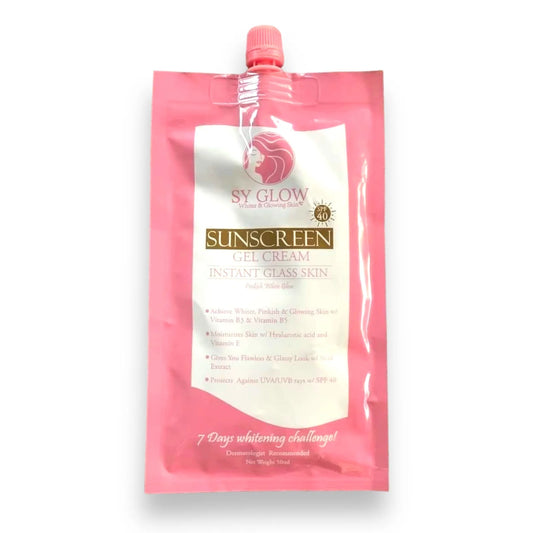 Sy Glow Sunscreen Gel Cream Instant Glass Skin SPF40 50ml