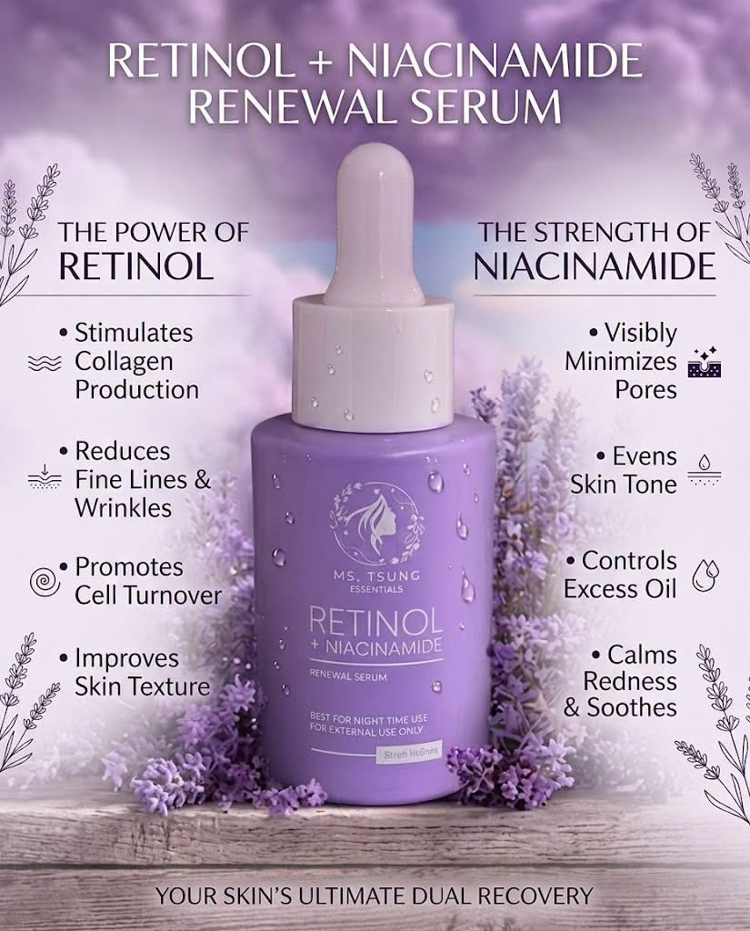 Ms. Tsung Retinol + Niacinamide Renewal Serum 30ml