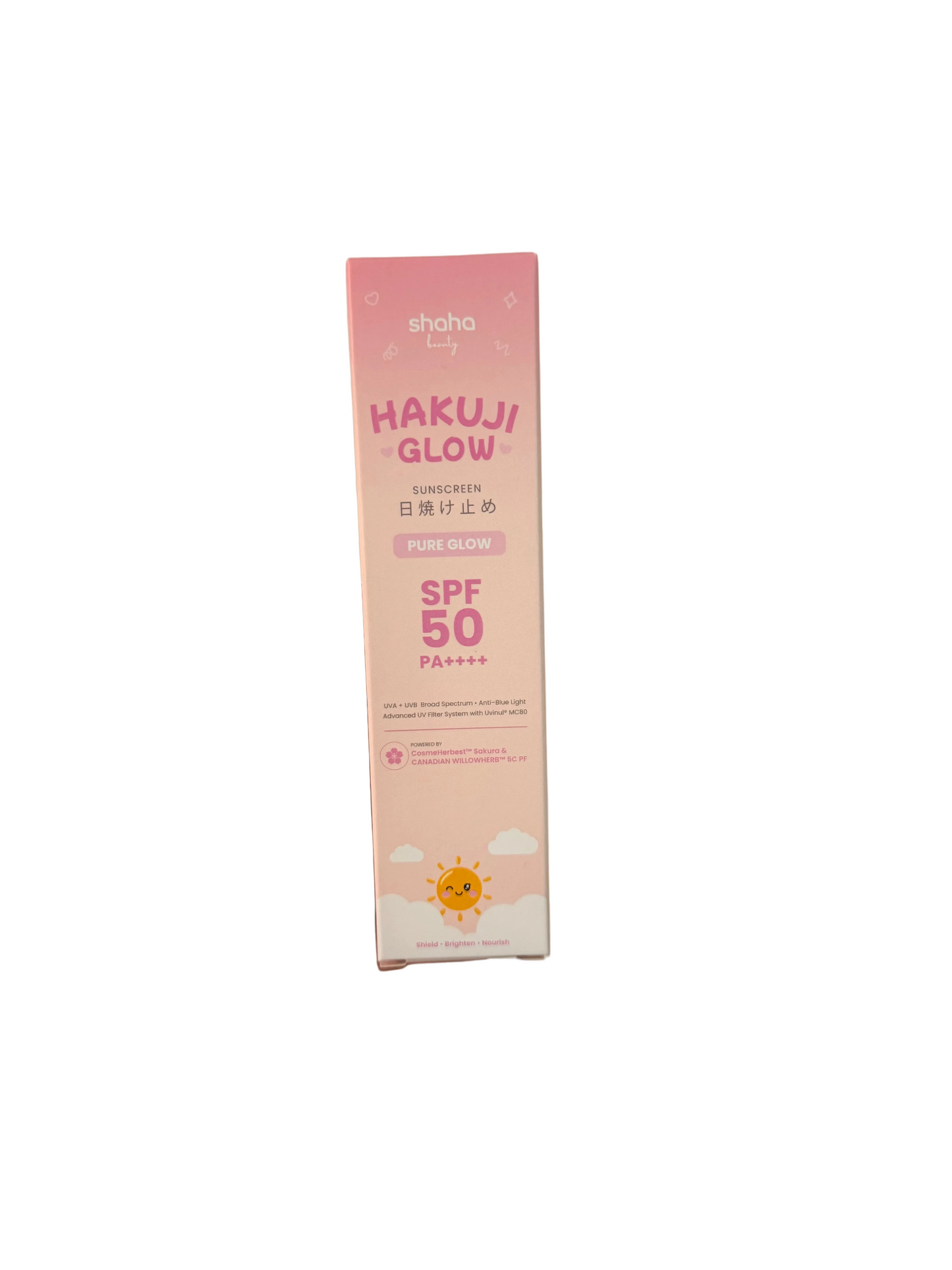 Shaha Beauty Hakuji Glow Sunscreen Pure Glow SPF 50 PA++++ 30ml